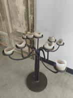 Bruut design kandelaar met 9 armen, Huis en Inrichting, Woonaccessoires | Kandelaars en Kaarsen, Ophalen, Metaal, 50 tot 75 cm