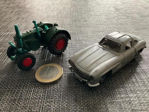 Siku Mercedes 300SL + Tracktor  Lanz Bulldog, Hobby en Vrije tijd, Modelauto's | 1:32, Gebruikt, Tractor of Landbouw, SIKU, Ophalen