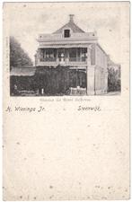 Kaart - Steenwijk - Groeten uit Hotel Bellevue - Wieringa, Ophalen of Verzenden, Ongelopen, Overijssel