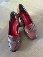 Tamaris, bruin leren loafers, maat 36, zo goed als nieuw, Tamaris, Bruin, Instappers, Ophalen of Verzenden