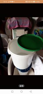 Emmers met deksel 20 liter., Huis en Inrichting, Emmers, Ophalen, Zo goed als nieuw, Kunststof, Met deksel