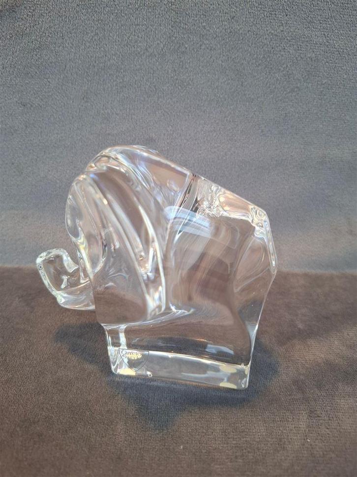 Orrefors, kristallen Olifant, ontwerp Gunnar Cyren, Antiek en Kunst, Antiek | Glas en Kristal, Ophalen of Verzenden
