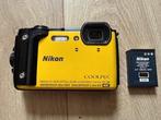 Onderwatercamera Nikon W300 Coolpix, Ophalen of Verzenden, Zo goed als nieuw, 10 t/m 40 meter, Camera