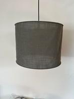 Hanglamp stof grijs, Rond, Ophalen of Verzenden, Zo goed als nieuw, Effen