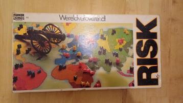 bordspel vintage Risk clipper parker 1976 en 1980 witte doos beschikbaar voor biedingen
