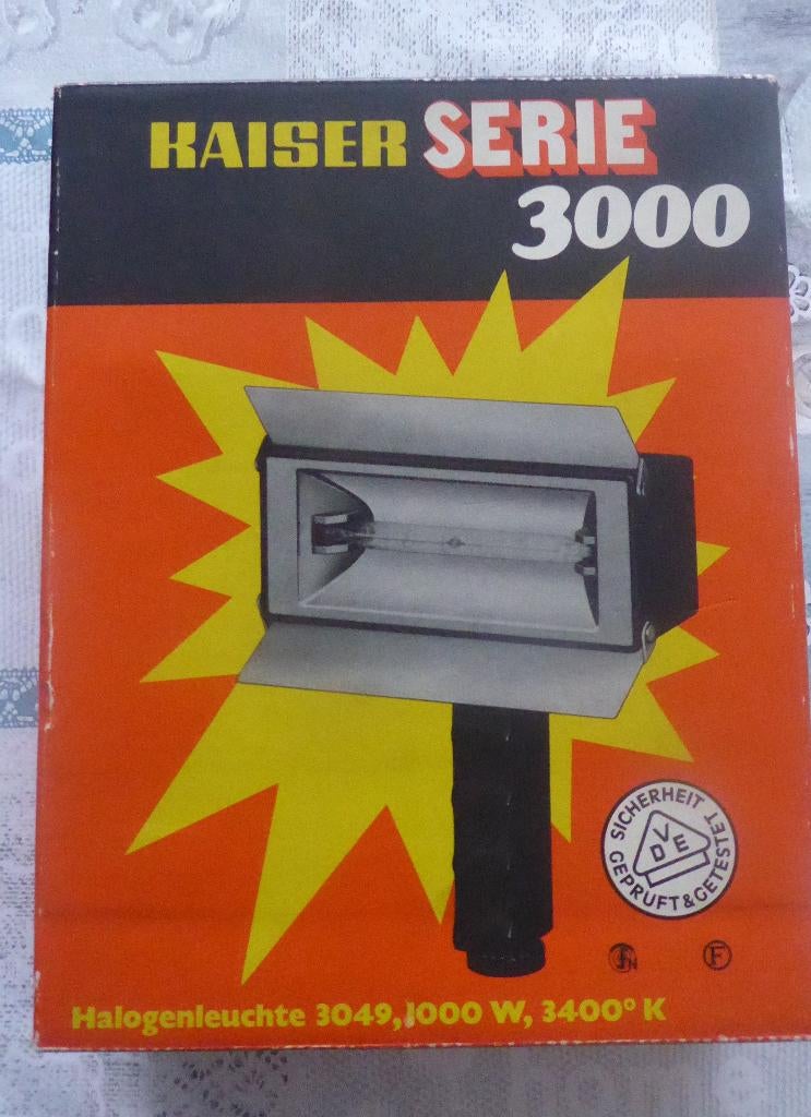 Filmlamp en/of fotolamp: KAISER, 3049 Halogeen., Ophalen of Verzenden, 1960 tot 1980, Overige typen