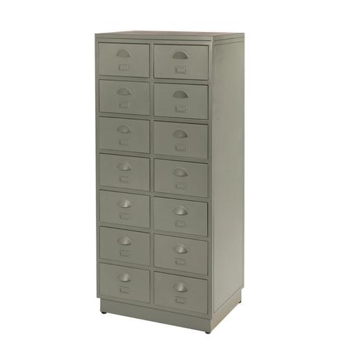 IJzeren Vintage Ladekast Industriële Retro Metalen Ladekast, Huis en Inrichting, Kasten | Ladekasten, Nieuw, 100 tot 150 cm, 50 tot 100 cm
