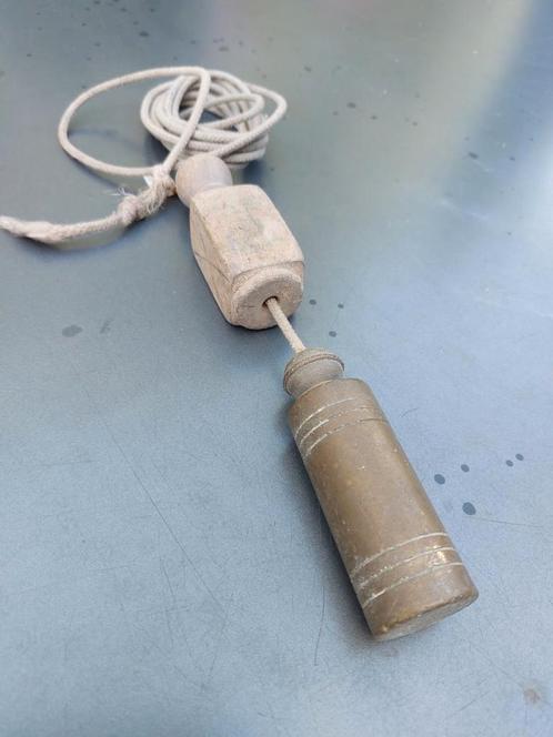 Oude Schietlood met Houten Handvat, Antiek en Kunst, Antiek | Gereedschap en Instrumenten, Ophalen of Verzenden