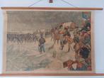 Franse troepen trekken over de Lek – 17 januari 1795, Antiek en Kunst, Antiek | Schoolplaten, Geschiedenis, Ophalen
