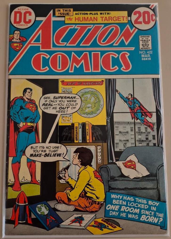 Action Comics #422 (1973), Boeken, Strips | Comics, Zo goed als nieuw, Eén comic, Amerika, Ophalen of Verzenden