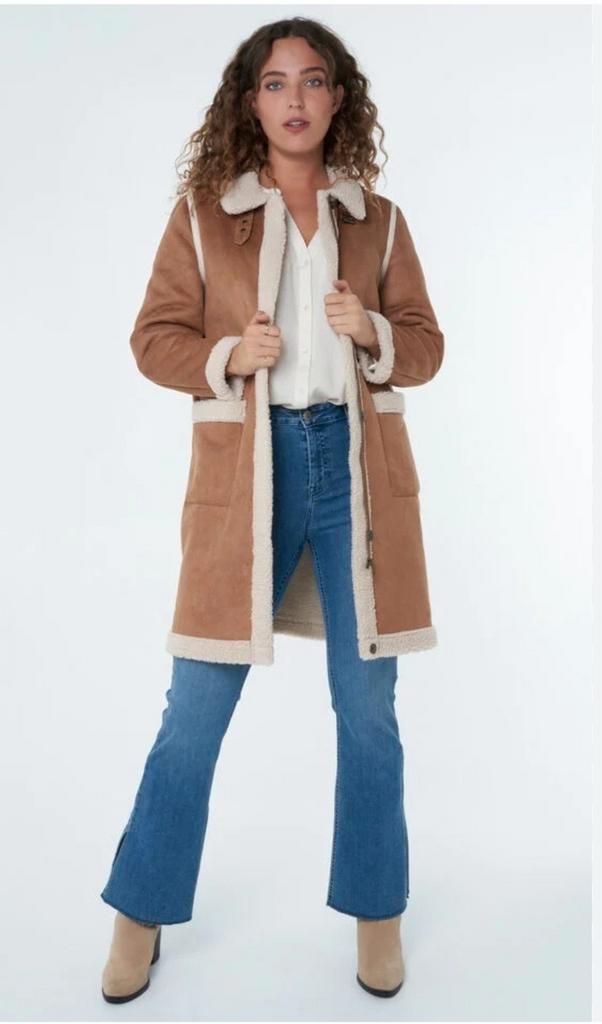 Lammy jas nieuw MS Mode maat 48, Kleding | Dames, Jassen | Winter, Nieuw, Maat 46/48 (XL) of groter, Bruin, Ophalen of Verzenden
