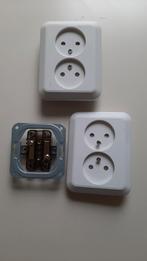 2 X dubbel stopcontact., Ophalen of Verzenden, Zo goed als nieuw, Stopcontact