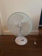 Inventum Tafelventilator, witte ventilor, drie standen, Witgoed en Apparatuur, Ventilatoren, Ophalen of Verzenden, Zo goed als nieuw