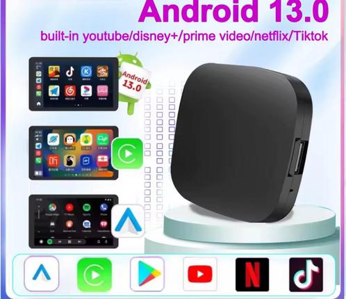 Smart AI Box Android 13, CarPlay & Android Auto, Auto diversen, Autonavigatie, Nieuw, Ophalen of Verzenden