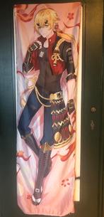 Thoma genshin impact bodypillow, Ophalen of Verzenden, Zo goed als nieuw, Wit, Vierkant