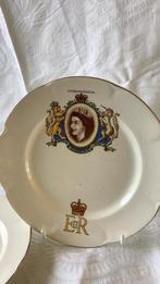 2 gebaksbordjes kroning elizabeth, Ophalen of Verzenden