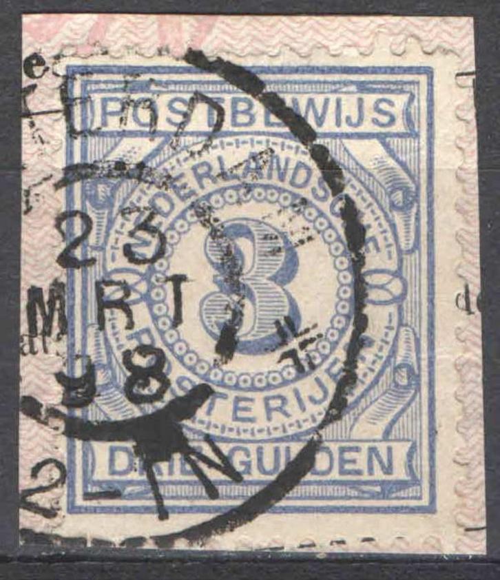 Nederland Postbewijszegel 4 gestempeld, Postzegels en Munten, Postzegels | Nederland, Gestempeld, T/m 1940, Ophalen of Verzenden