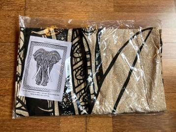 Doek van 100% katoen Olifant 140 x 210 cm beschikbaar voor biedingen