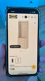 Ikea kast Hauga met kledingroede en 3 lades, Huis en Inrichting, Kasten | Kledingkasten, Ophalen, 50 tot 100 cm, Zo goed als nieuw