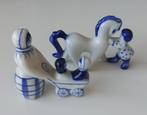 GZHEL - Russisch Handgeschilderde Porseleinen Beeldjes, Ophalen of Verzenden