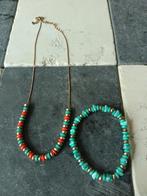 Mooi kettinkje met armbandje voor 3 euro !!!, Kunststof, Overige kleuren, Ophalen of Verzenden, Verstelbaar