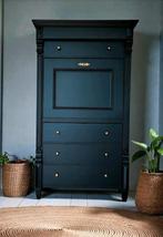 Antieke Schrijfkast I Secretaire Zwart, Ophalen, Gebruikt, Antiek