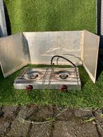 Camping gasstel met windscherm, Caravans en Kamperen, Ophalen of Verzenden, Zo goed als nieuw