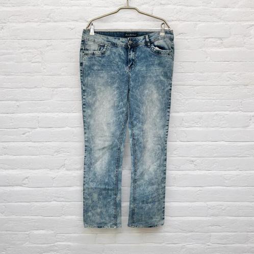 Red Button Jeans Maat 42 Blauw Acid Wash SRB 2205 Flair, Kleding | Dames, Spijkerbroeken en Jeans, Zo goed als nieuw, W33 - W36 (confectie 42/44)