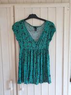 Groen topje shirtje bloemen print maat 36 s h&m, H&M, Ophalen of Verzenden, Zo goed als nieuw, Korte mouw
