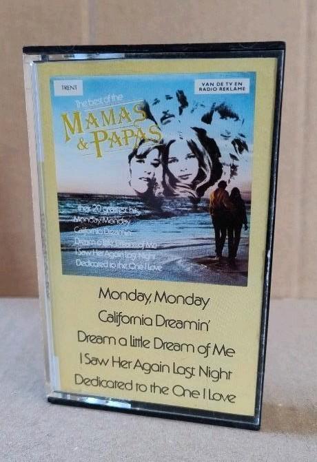 muziek cassette Mamas & Papas - 20 greatest hits, Cd's en Dvd's, Cassettebandjes, Gebruikt, Origineel, Pop, 1 bandje, Ophalen of Verzenden