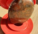 Grote antieke broche, zilver met mooi donker agaat, Verzenden, Zilver, Broche, Met edelsteen