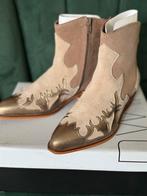 Nieuwe beige met gouden laarzen maat 37 DWRS, DWRS, Beige, Lage of Enkellaarzen, Nieuw