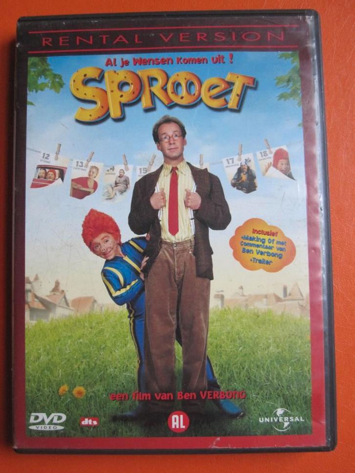 Sproet, Cd's en Dvd's, Dvd's | Kinderen en Jeugd, Zo goed als nieuw, Film, Komedie, Alle leeftijden, Ophalen of Verzenden