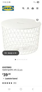 Opbergtafel., Ophalen, Zo goed als nieuw, Rond, Kunststof