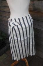 Wikkelrok beige/ blauw Erny van Reymersdal mt 38 Vaste prijs, Kleding | Dames, Rokken, Maat 38/40 (M), Blauw, Erny van Reymersdal