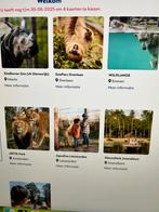 2 tickets Dierentuin wildlands, Artis of zie foto, Tickets en Kaartjes