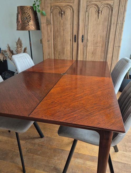 Vintage Art Deco eettafel Bannink klassiek 160x100 ♡details♡, Huis en Inrichting, Tafels | Eettafels, Zo goed als nieuw, 50 tot 100 cm