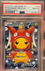 Psa 10 Poncho Magikarp Pikachu 150/XY-P Holo Pokemon promo, Hobby en Vrije tijd, Ophalen of Verzenden, Nieuw