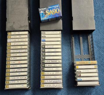 37x Chrome cassettes TDK SA/Maxell XLII eenmalig bespeeld beschikbaar voor biedingen