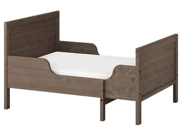 Ikea Meegroei Bed, Huis en Inrichting, Slaapkamer | Bedden, Gebruikt, Eenpersoons, 80 cm, Overige maten, Hout, Bruin, Verstelbaar
