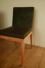 3 Ethnicraft Teak Eetkamerstoelen, Huis en Inrichting, Stoelen, Ophalen, Gebruikt, Drie, Grijs