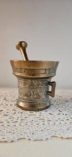 Antieke Bronzen Vijzel met Stamper, Ophalen of Verzenden, Brons