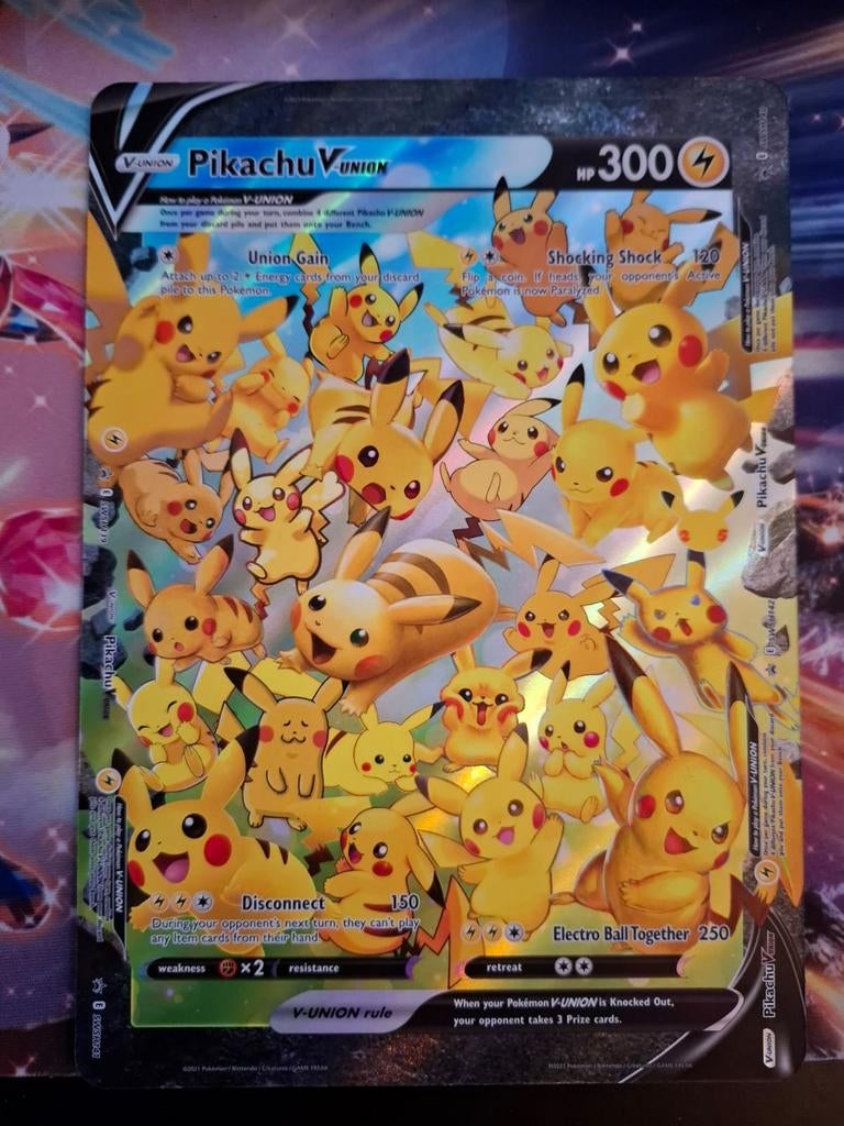 Jumbo Pikachu V-Union Pokémon Kaart, Verzenden, Nieuw, Losse kaart