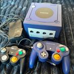 Nintendo GameCube Indigo inclusief 2 Controllers, Memory, Paars, Met 2 controllers, Ophalen of Verzenden, Zo goed als nieuw