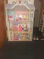 Barbiehuis incl toebehorenen, excl barbies., Kinderen en Baby's, Speelgoed | Poppenhuizen, Ophalen, Zo goed als nieuw