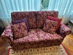 Rode 2-zits bank met bloemenmotief, Huis en Inrichting, Ophalen, Klassiek, 150 tot 200 cm, Tweepersoons