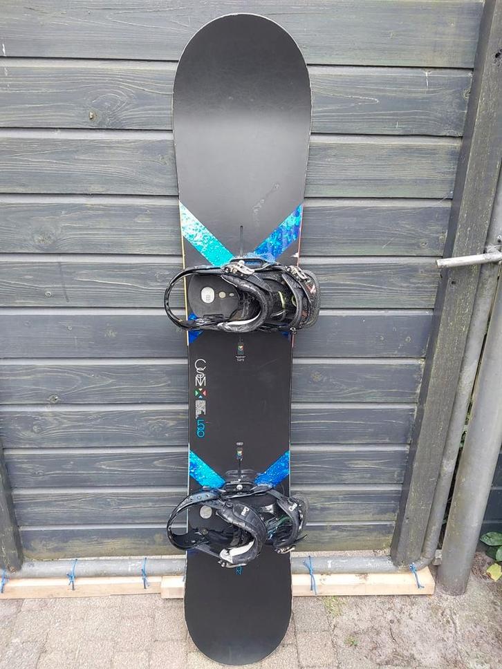 Burton Custom X 156 incl Cartel bindingen, Sport en Fitness, Snowboarden, Gebruikt, Board, Ophalen