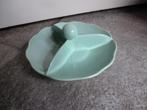 Vintage plateel schaaltje met bol in zeegroen, Ophalen of Verzenden