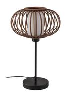 Tafellamp modern design met lampenkap van bamboe, Ophalen, Zo goed als nieuw, Minder dan 50 cm