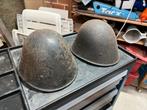 2 Nederlandse helmen BS/LBD/politie/marechaussee wo2, Verzamelen, Militaria | Tweede Wereldoorlog, Ophalen of Verzenden